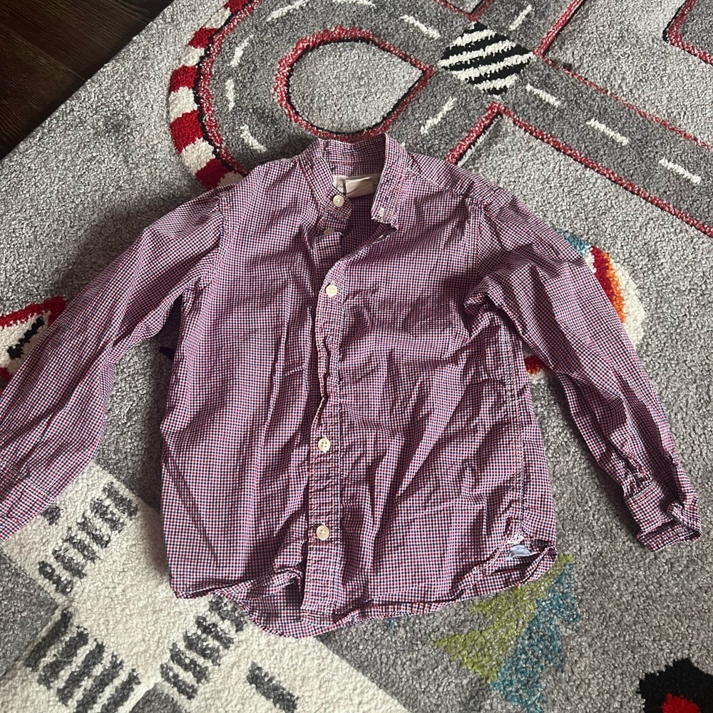 Kids' Button-Up Shirt Bundle 3T - White, Pink, Red - Picture 7 of 9